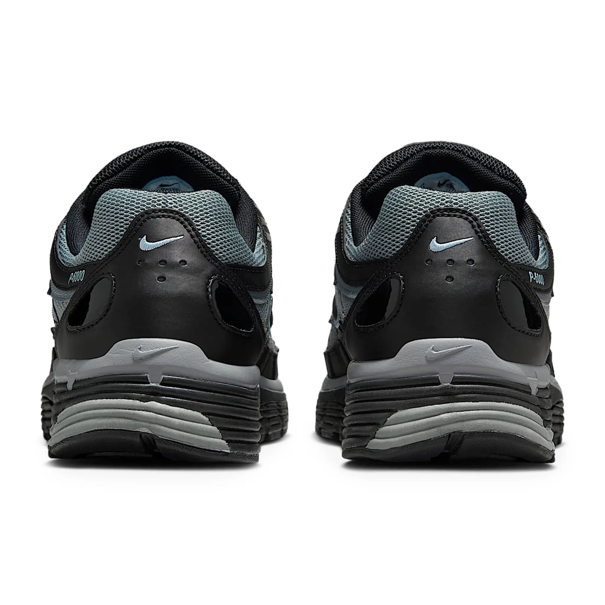 Back View of Nike P-6000 Black Cool Grey Celestine Blue IF6199-003